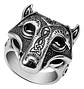 Anillo Lobo Nórdico Thor Vikingo Acero Inoxidable 316 Hombre - Miniatura 1