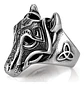 Anillo Lobo Nórdico Thor Vikingo Acero Inoxidable 316 Hombre - Miniatura 2