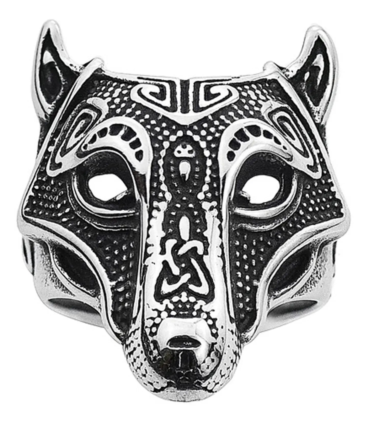 Anillo Lobo Nórdico Thor Vikingo Acero Inoxidable 316 Hombre 4