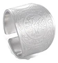 Anillo Acero Color Oro Solomon Cabala Talismán Hombre Mujer - Miniatura 1