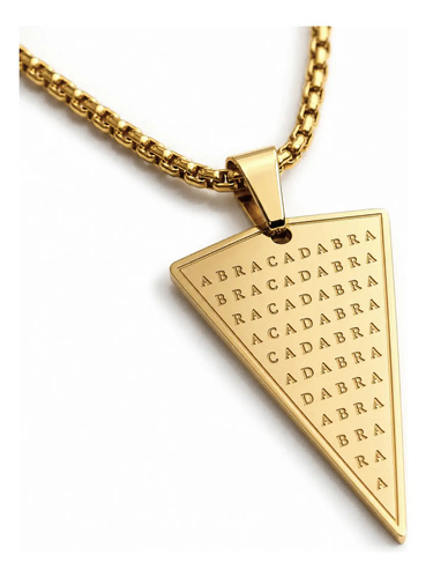 Collar De Acero Para Hombre Y Mujer Dije Abracadabra Magia 1