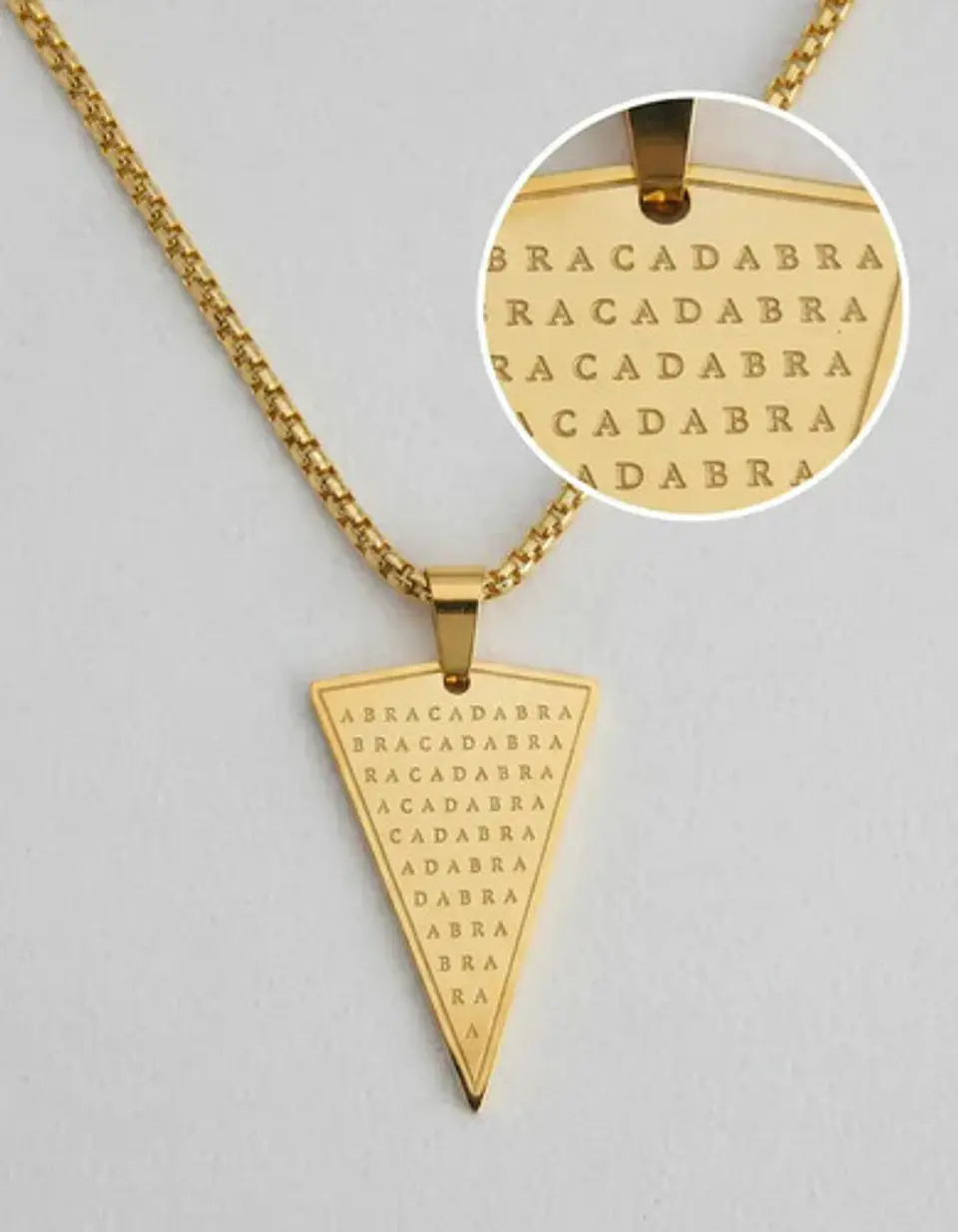 Collar De Acero Para Hombre Y Mujer Dije Abracadabra Magia 2