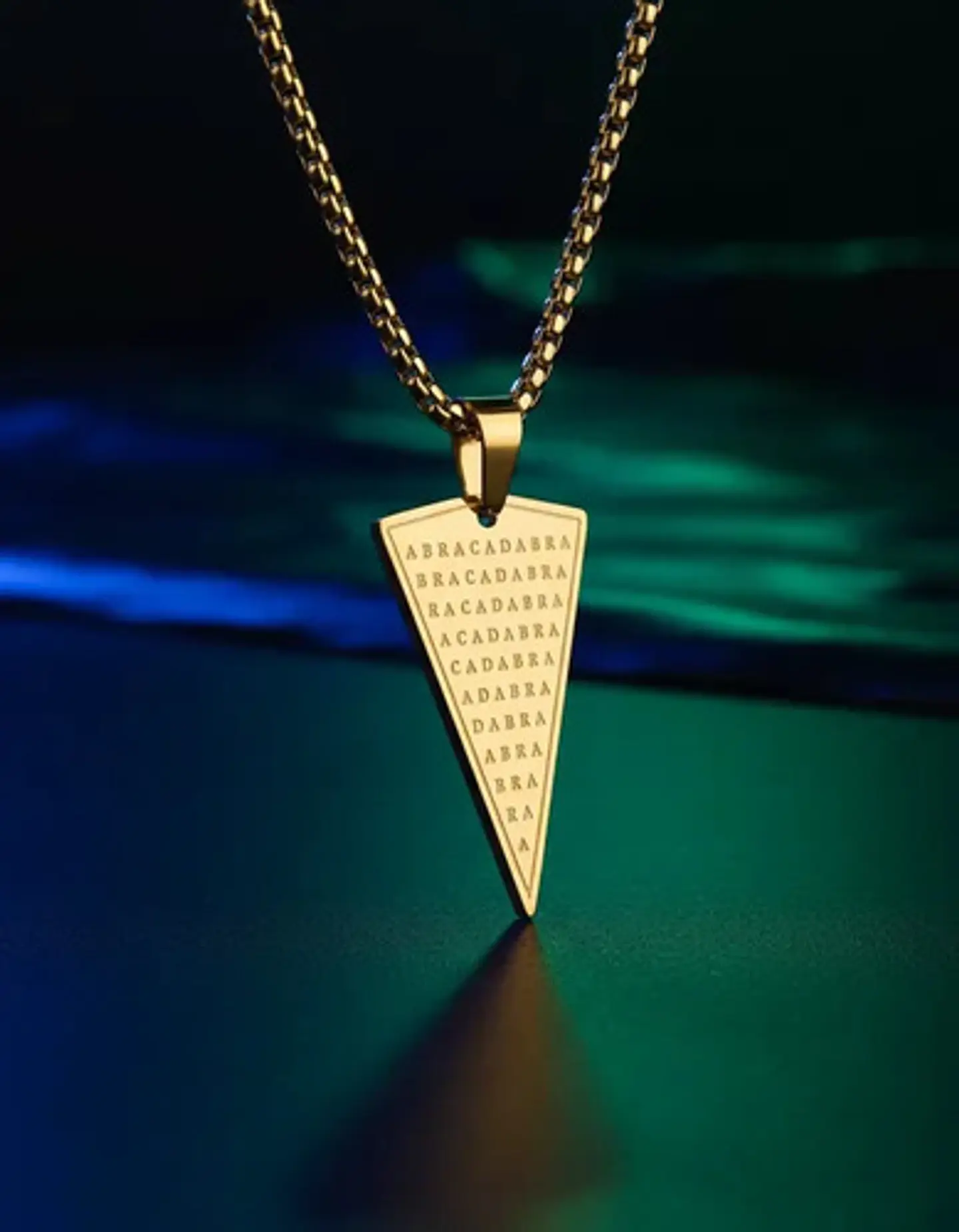 Collar De Acero Para Hombre Y Mujer Dije Abracadabra Magia 10