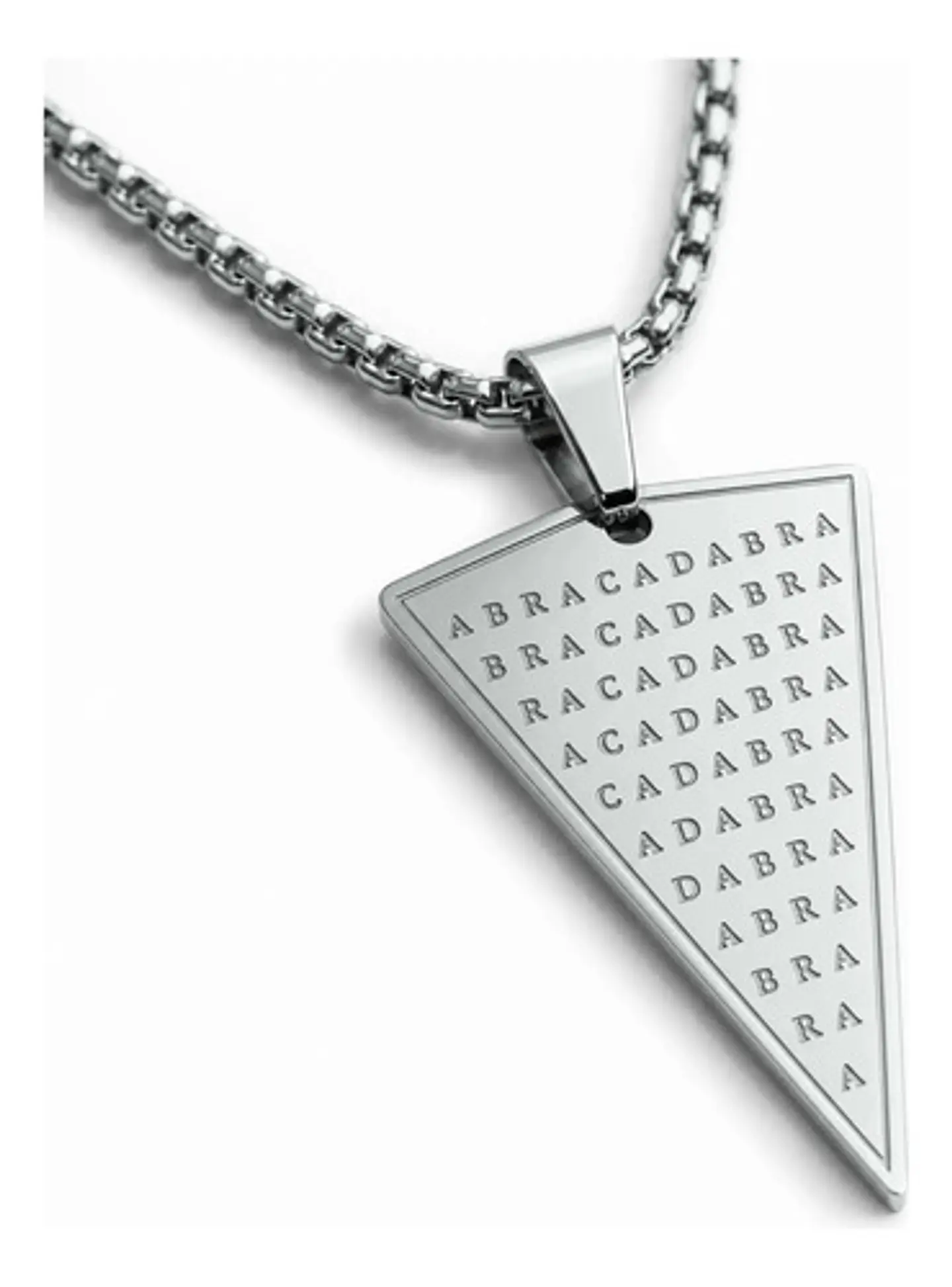 Collar De Acero Para Hombre Y Mujer Dije Abracadabra Magia 11