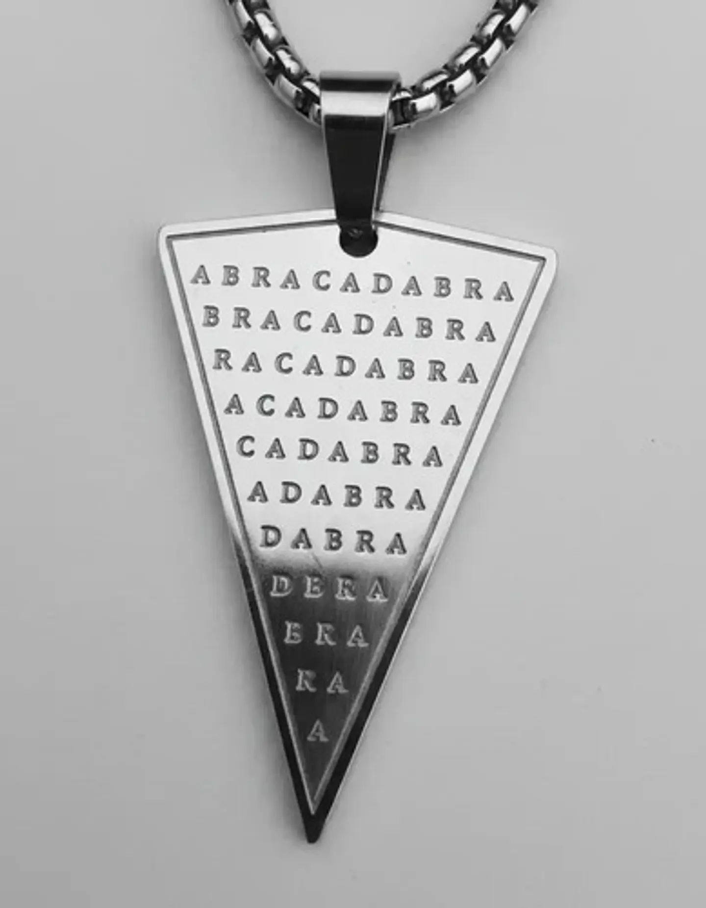Collar De Acero Para Hombre Y Mujer Dije Abracadabra Magia 13