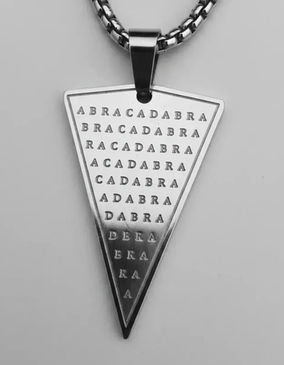 Collar De Acero Para Hombre Y Mujer Dije Abracadabra Magia 13