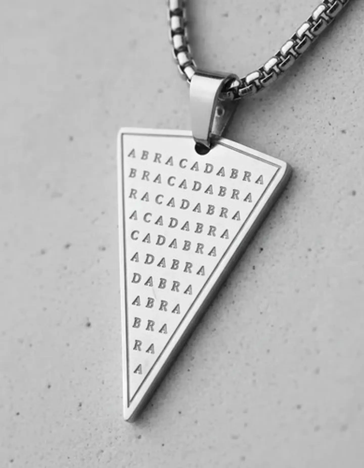 Collar De Acero Para Hombre Y Mujer Dije Abracadabra Magia 14