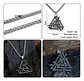 Collar Dije Vikingo Espada Valknut Acero Color Plata Hombre - Miniatura 2