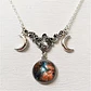 Collar Colgante Luna Galaxias Constelación Color Plata Mujer - Miniatura 7