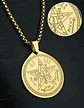 Collar De Acero Para Hombre Mujer Dije Amuleto Tetragrámaton - Miniatura 7