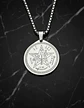 Collar De Acero Para Hombre Mujer Dije Amuleto Tetragrámaton - Miniatura 16