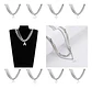 Collar Para Hombre Mujer Con Dije Letras Iniciales De Acero - Miniatura 5