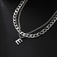 Collar Para Hombre Mujer Con Dije Letras Iniciales De Acero - Miniatura 19