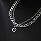Collar Para Hombre Mujer Con Dije Letras Iniciales De Acero - Miniatura 27