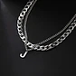 Collar Para Hombre Mujer Con Dije Letras Iniciales De Acero - Miniatura 35