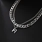 Collar Para Hombre Mujer Con Dije Letras Iniciales De Acero - Miniatura 69