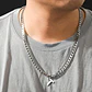 Collar Para Hombre Mujer Con Dije Letras Iniciales De Acero - Miniatura 77