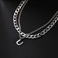 Collar Para Hombre Mujer Con Dije Letras Iniciales De Acero - Miniatura 81