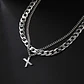 Collar Para Hombre Mujer Con Dije Letras Iniciales De Acero - Miniatura 94