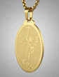 Collar De Acero Para Hombre Y Mujer Dije Arcángel San Miguel - Miniatura 3