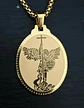Collar De Acero Para Hombre Y Mujer Dije Arcángel San Miguel - Miniatura 8