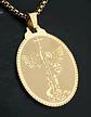 Collar De Acero Para Hombre Y Mujer Dije Arcángel San Miguel - Miniatura 9