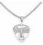 Collar Para Hombre Mujer Dije Pua Guitarra Rock Color Plata - Miniatura 4