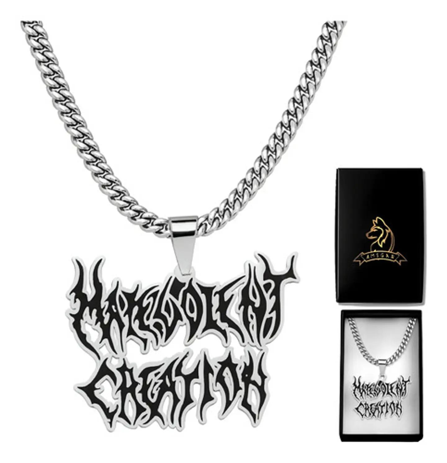 Collar Hombre Mujer Dije Banda De Metal Malevolent Creation 1