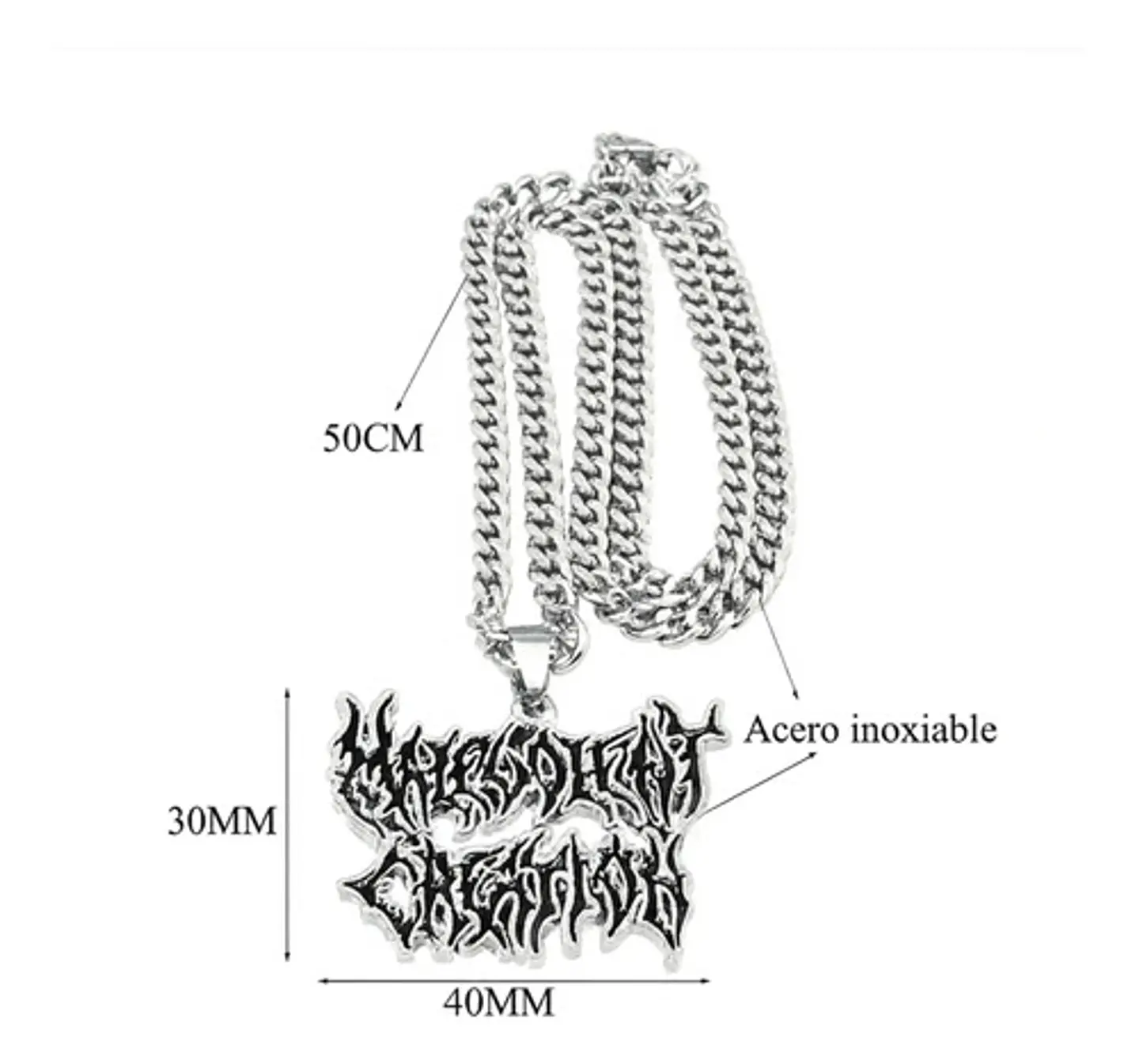 Collar Hombre Mujer Dije Banda De Metal Malevolent Creation 3