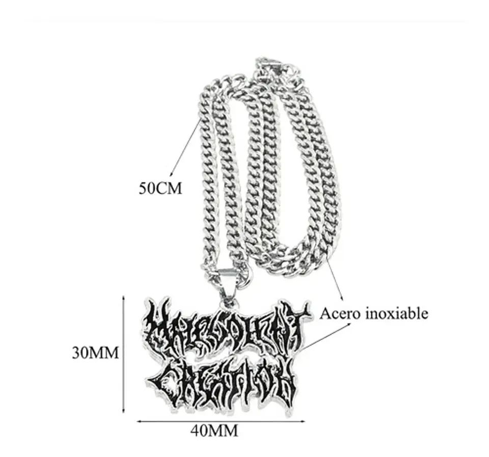 Collar Hombre Mujer Dije Banda De Metal Malevolent Creation 3