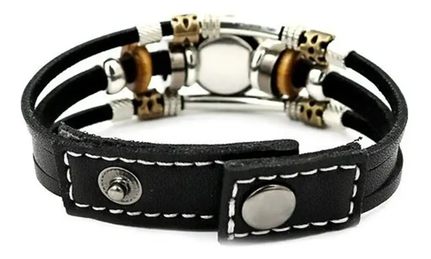 Pulsera Manilla Cuero Champions League Club Luminoso Hombre 8