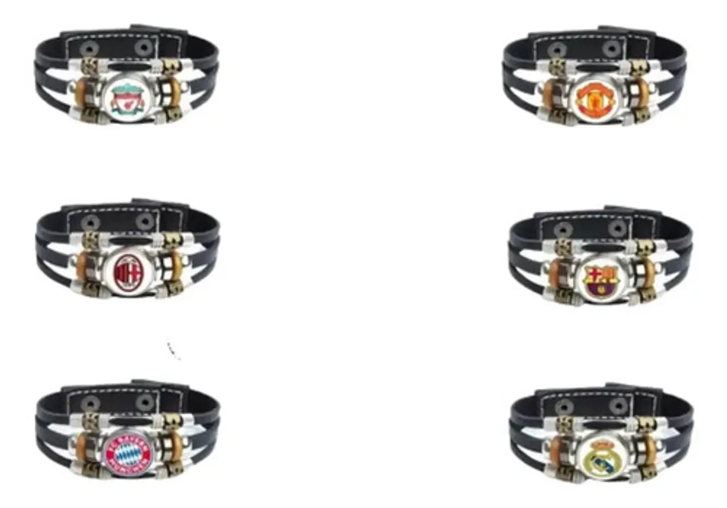 Pulsera Manilla Cuero Champions League Club Luminoso Hombre 21