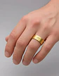 Anillo De Acero Para Hombres Y Mujeres Grabado A De Anarquía - Miniatura 2
