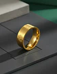Anillo De Acero Para Hombres Y Mujeres Grabado A De Anarquía - Miniatura 5