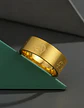 Anillo De Acero Para Hombres Y Mujeres Grabado A De Anarquía - Miniatura 7
