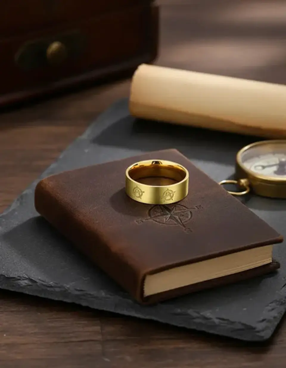Anillo De Acero Para Hombres Y Mujeres Grabado A De Anarquía 9