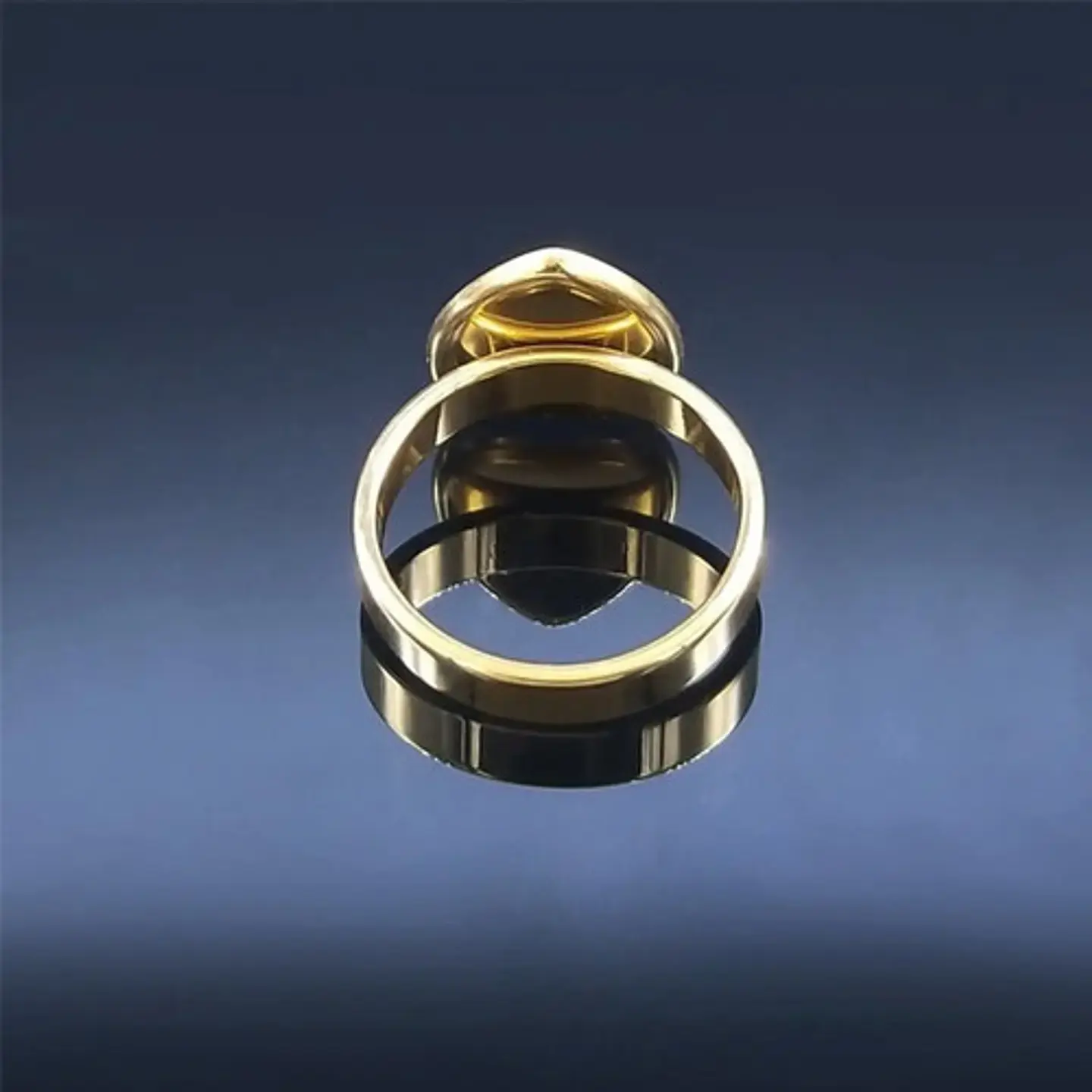 Anillo Amuleto Mujer Con Ojo Del Mal Turco Acero Color Oro 24