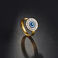 Anillo Amuleto Mujer Con Ojo Del Mal Turco Acero Color Oro - Miniatura 33