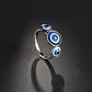 Anillo Amuleto Mujer Con Ojo Del Mal Turco Acero Color Oro - Miniatura 37