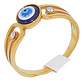 Anillo Amuleto Mujer Con Ojo Del Mal Turco Acero Color Oro - Miniatura 42
