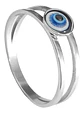 Anillo Amuleto Mujer Con Ojo Del Mal Turco Acero Color Oro - Miniatura 55