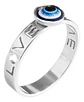 Anillo Amuleto Mujer Con Ojo Del Mal Turco Acero Color Oro - Miniatura 56