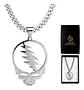 Collar Hombre Y Mujer Dije Banda De Metal Rock Grateful Dead Plateado - Miniatura 1
