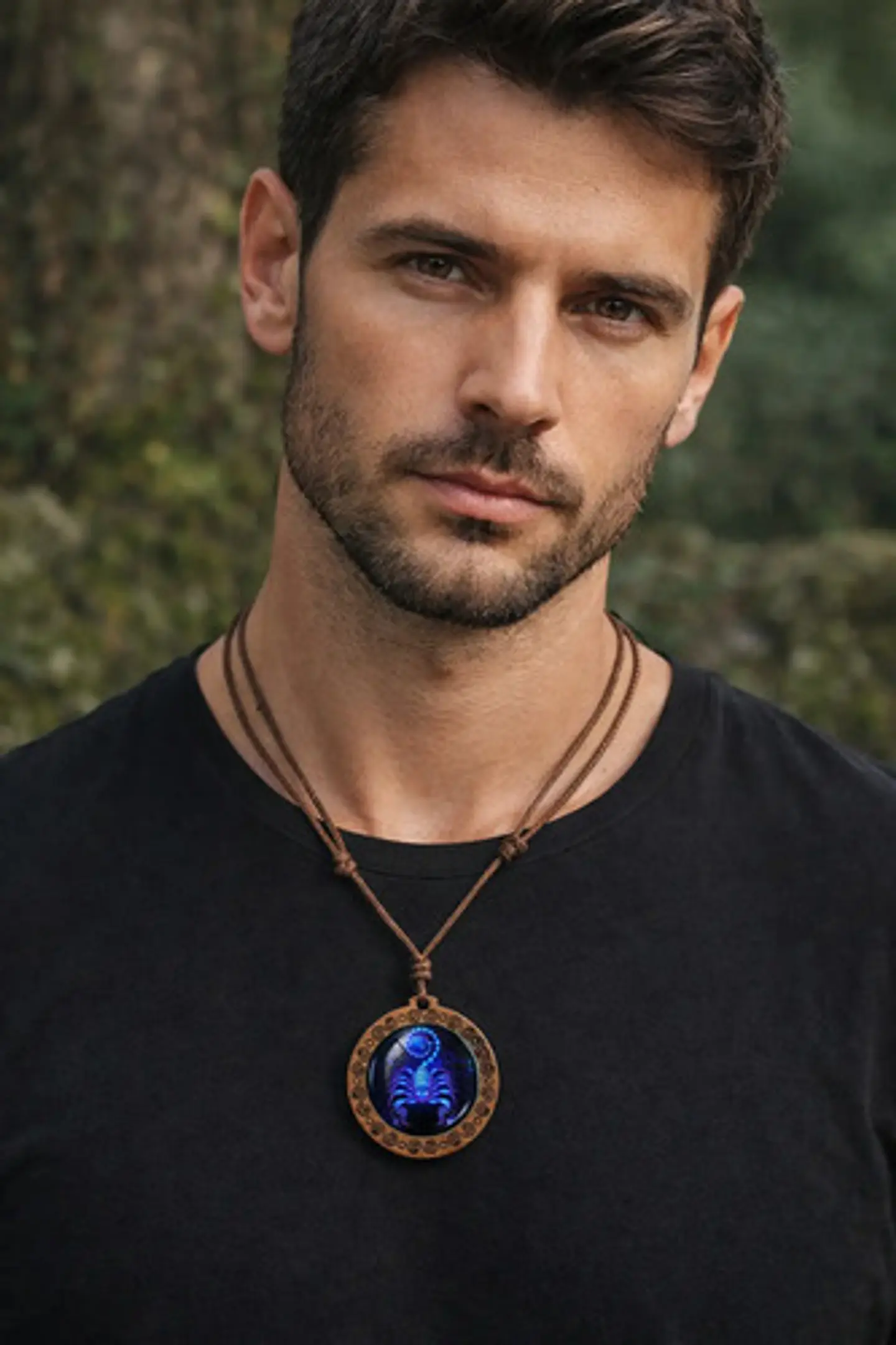 Collar Madera Constelaciones Signos Zodiacales Hombre Mujer 2