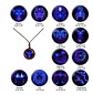Collar Madera Constelaciones Signos Zodiacales Hombre Mujer - Miniatura 9