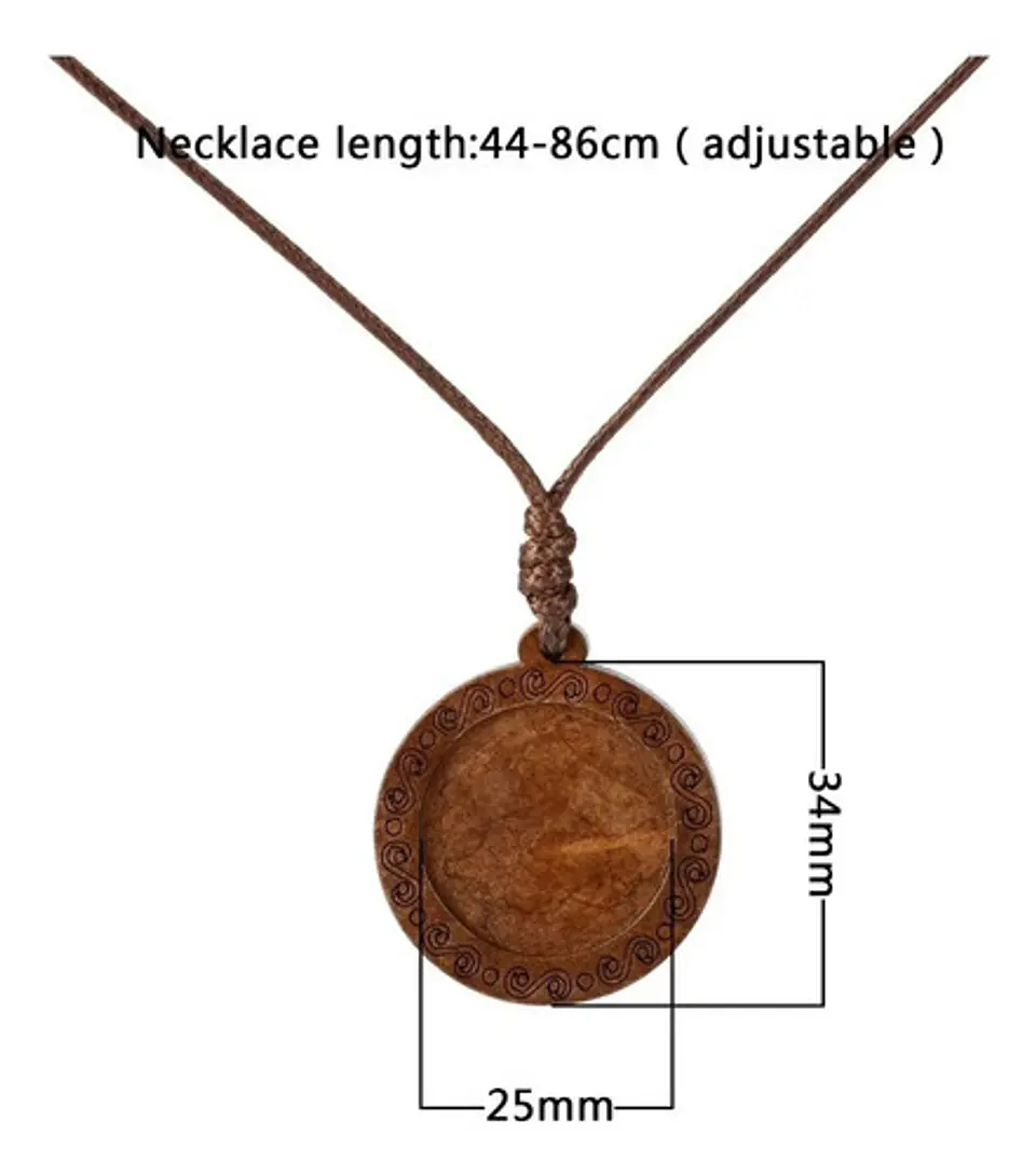 Collar Madera Constelaciones Signos Zodiacales Hombre Mujer 18