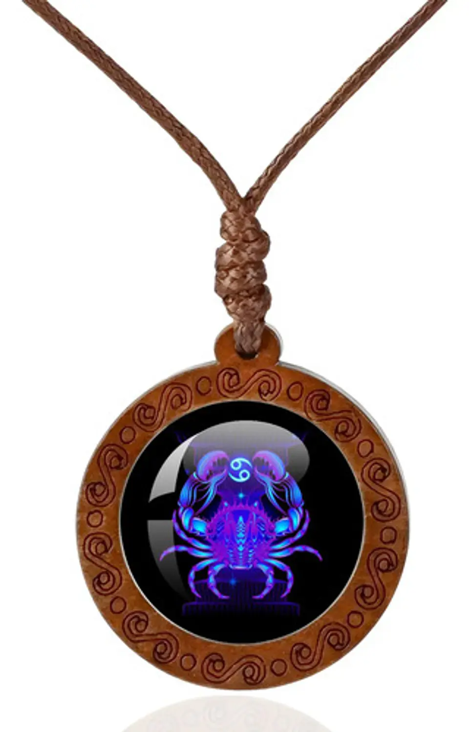 Collar Madera Constelaciones Signos Zodiacales Hombre Mujer 21
