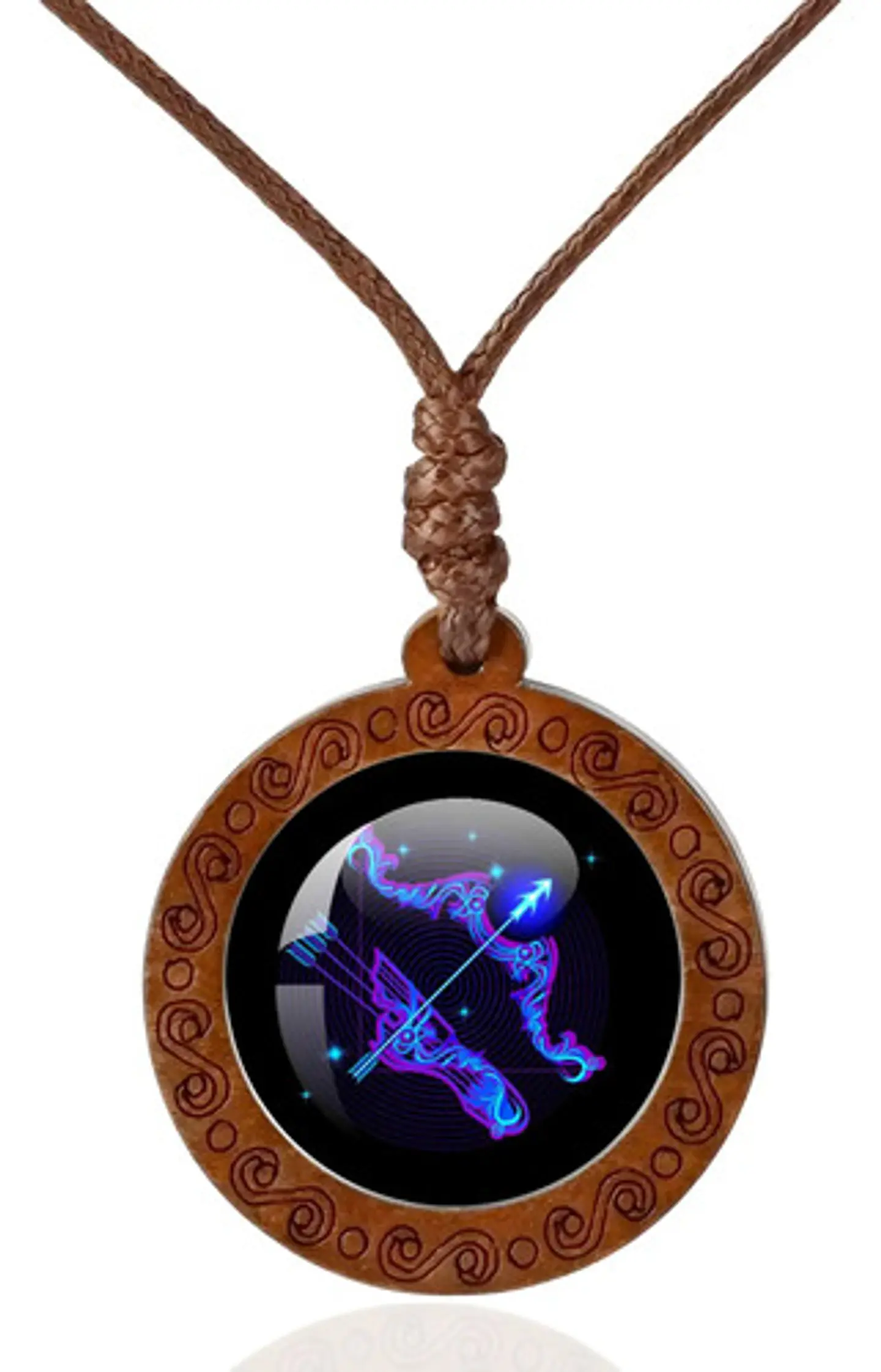 Collar Madera Constelaciones Signos Zodiacales Hombre Mujer 28