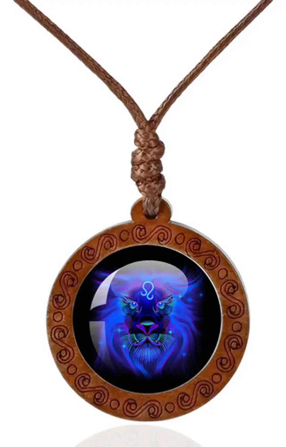 Collar Madera Constelaciones Signos Zodiacales Hombre Mujer 35