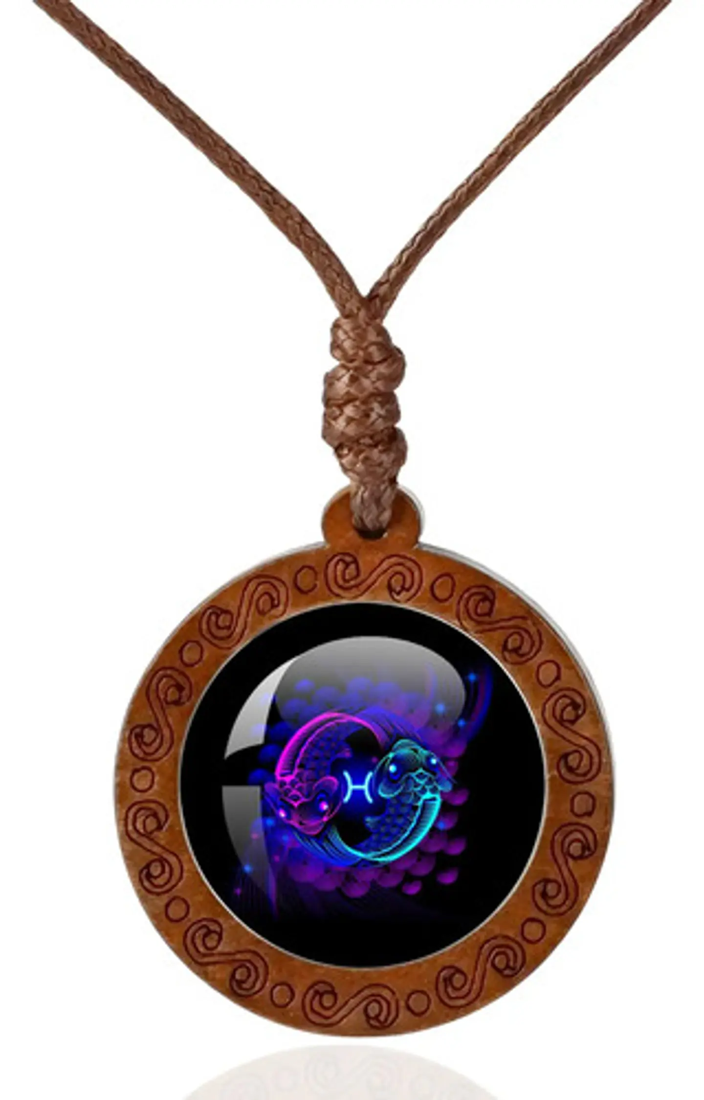 Collar Madera Constelaciones Signos Zodiacales Hombre Mujer 43
